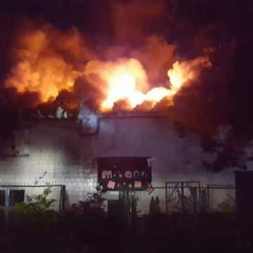 Pożar budynku OSP w Kamieńsku