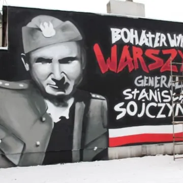 Patriotyczny mural gotowy 