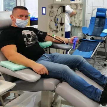 Funkcjonariusze piotrkowskiej jednostki oddali osocze