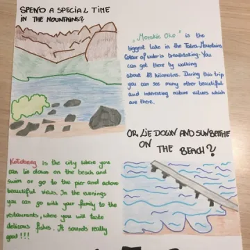 Szkolny konkurs plastyczno-językowy w Woli Blakowej