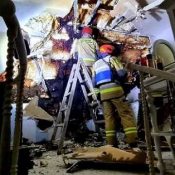 150 tys. złotych strat po pożarze domu w Tarasie