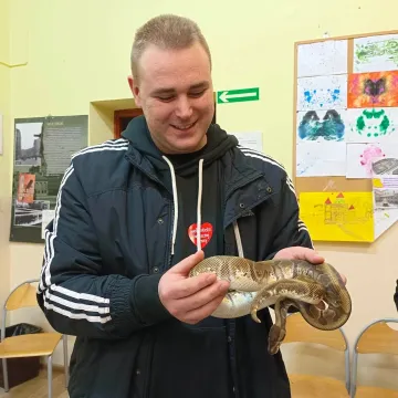 WOŚP 2023: W Gomunicach kwestuje m.in. wąż oraz legwan Stefan