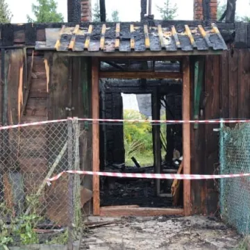 Pożar domu przy ul. Chopina w Radomsku