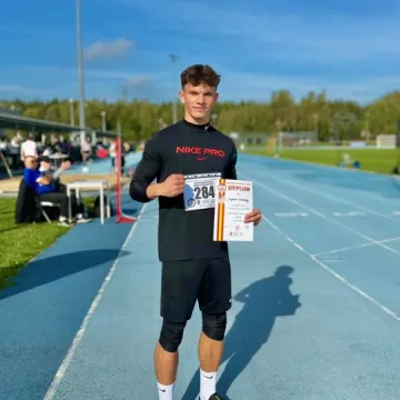 Kajetan Misztalski najszybszy w województwie na 100 m