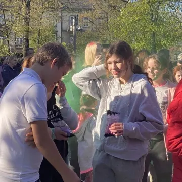 Kolory i bańki mydlane w centrum Radomska