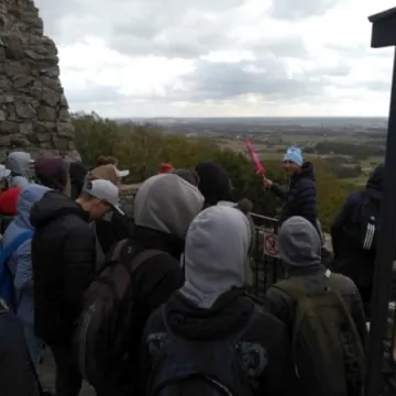 Geodeci na rajdzie w Chęcinach 