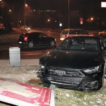 Kobieta ranna w wypadku