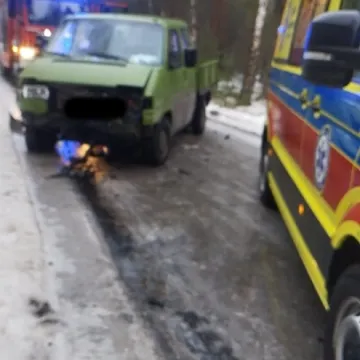 [AKTUALIZACJA] Ojrzeń. Wypadek dwóch samochodów, kierowcy przewiezieni do szpitala