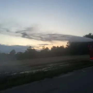 Pożar ścierniska w Wólce Pytowskiej