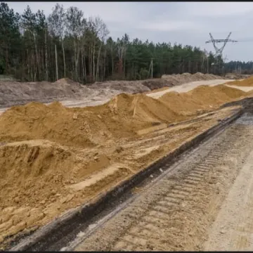Budowa A1. Postęp prac przy odc. Radomsko - granica województwa 