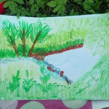 Plener malarski młodych artystów z Przedborza