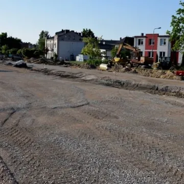 Prace przy budowie ronda na ul. Brzeźnickiej