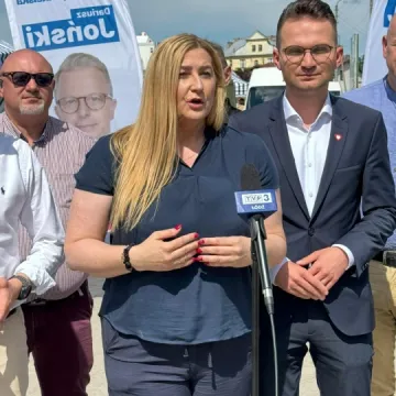 Dariusz Joński (KO) odwiedził Radomsko. Zachęcał do udziału w wyborach do Parlamentu Europejskiego