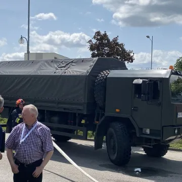 Symulacja wypadku i zarządzanie kryzysowe. Trening 9. Łódzkiej Brygady OT w Radomsku