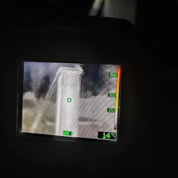 Pożar sadzy w przewodzie kominowym  w Kolonii Krępa