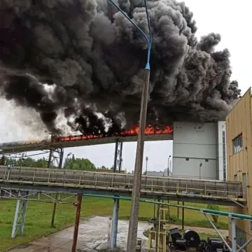 [AKTUALIZACJA] Pożar na terenie Elektrowni Bełchatów