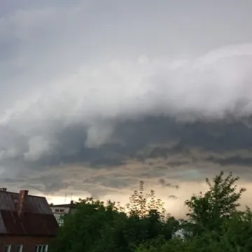 Oberwanie chmury nad Radomskiem