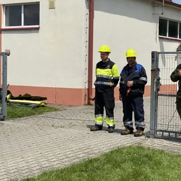 Symulacja wypadku i zarządzanie kryzysowe. Trening 9. Łódzkiej Brygady OT w Radomsku