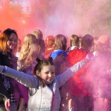Kolory i bańki mydlane w centrum Radomska
