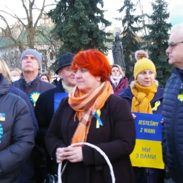 Radomsko: Wiec solidarności z Ukrainą