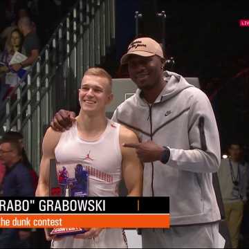 Radomszczanin Piotr „Grabo” Grabowski mistrzem koszykarskich wsadów w Paryżu