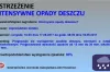 Ostrzeżenie przed silnym deszczem