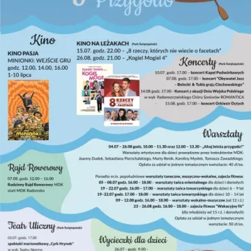 Wolne miejsca na wakacje z MDK w Radomsku