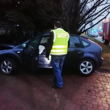 Wypadek w m. Borowe. Ford uderzył w posesję