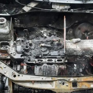 Maluszyn: płonął garaż oraz samochód