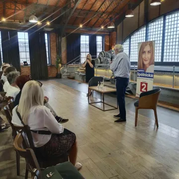 Bogusław Wołoszański na spotkaniu w Radomsku