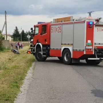 Wypadek motocyklisty w Woli Blakowej
