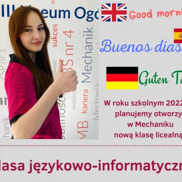 First minute! Nowa klasa w Mechaniku