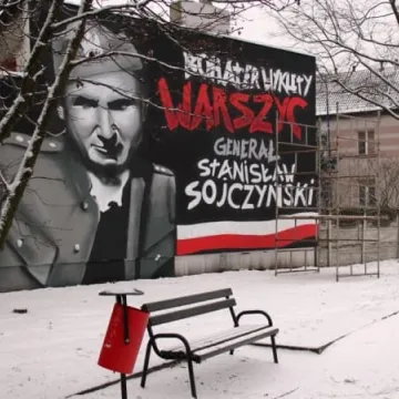 Patriotyczny mural gotowy 