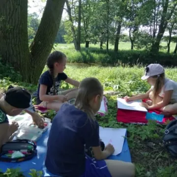 Plener malarski młodych artystów z Przedborza