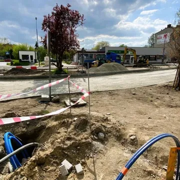 Zobacz, jak postępują prace przy przebudowie ul. Żeromskiego w Radomsku
