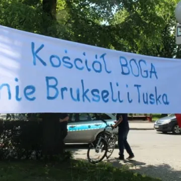 Wiec w obronie wiary w Radomsku