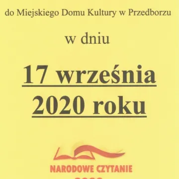 Narodowe czytanie w Przedborzu!