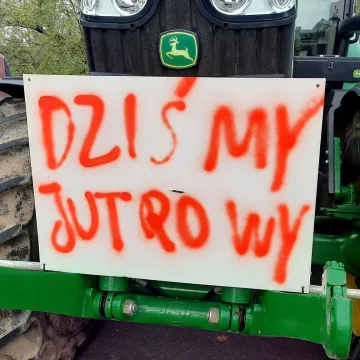 Protest rolników w Przedborzu