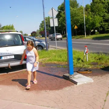 W Radomsku pojawiły się kurtyny wodne